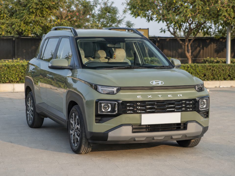 Hyundai Exter Automatic — Green self-drive car in Bengaluru