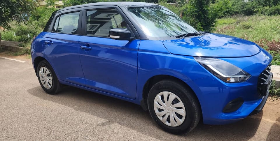 Maruti Suzuki Swift — Blue self-drive car in Bengaluru